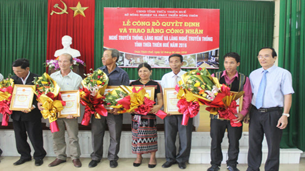 Thừa Thiên Huế công nhận thêm 6 làng nghề truyền thống